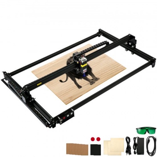 Comprar Mini Grabador Láser 460 x 810 mm 6W Máquina de Grabado Lláser Compatible con Windows7/8/10/11, iOS/Android Máquina de Grabado CNC para Grabar Papel, Madera, Cuero, Tela, Plástico, Acrílico