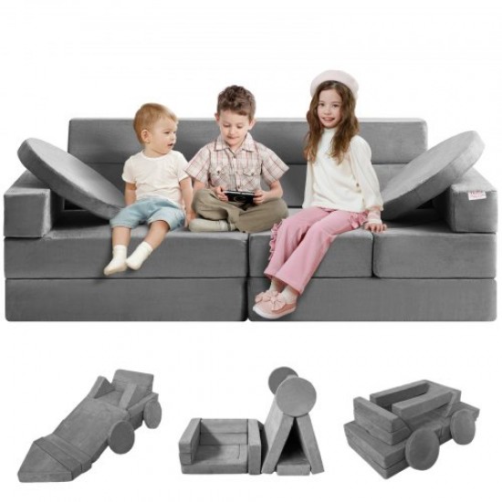 Kaufen Sie Kindersofa, modulares Sofa, 15 geometrische Teile, hochdichter Schwamm