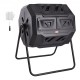 Buy Garden Rotating Compost Bin, 162.7L, Double Chamber