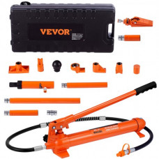 VEVOR 10 toneladas de gato con bomba hidráulica de aire elevador, cuerpo y marco, porta kits de reparación de energía