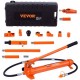 Comprar Kit de Ariete Hidráulico Portátil 12 T Kit de Reparación de Energía para Carrocería 135 mm Juego de Cilindros Hidráulicos con 4 Vástagos 100/195/300/500 mm para Reparación de Coches Construcción