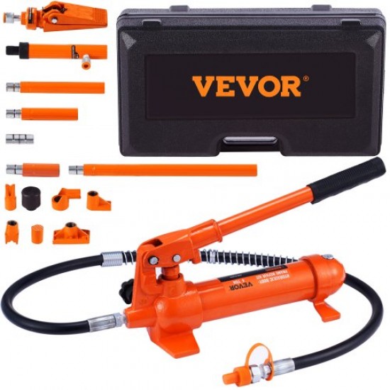 Comprar Kit de Ariete Hidráulico Portátil 4 T Kit de Reparación de Energía para Carrocería 125 mm Juego de Cilindros Hidráulicos con 4 Vástagos 80 a 415 mm para Reparación de Coches Construcción