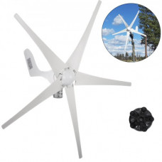 Generador de Viento Generador Eolico Turbina Eólica Generador de Turbina de Viento 500 W 12 V Turbina de Viento Ajustable con 5 Palas Velocidad