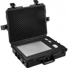 Maletín Rígido de Portátil 15-17" Estuche Rígido Impermeable 46x36x13 cm Estuche Rígido de Transporte Estanco al Agua IP67 A Prueba de Aplastamiento, Material de Polipropileno para Exterior