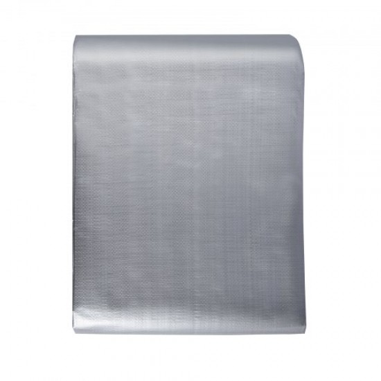 Comprar Lona Protectora para Exteriores 304,8x365,76 cm Lona Impermeable de Polietileno de 10 mils, Resistente a los Rayos UV y a la Temperatura con Ojales Reforzados, Alta Durabilidad, Plateado/Marrón