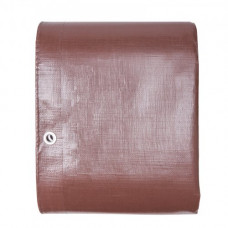 VEVOR Lona protectora para exterior 365,76x1219,2 cm Lona impermeable de polietileno 16 mils, resistente a los rayos UV, a la temperatura con ojales reforzados para camión, autocaravana, barco, marrón