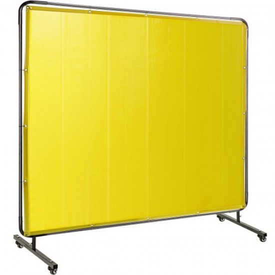 Comprar Pantalla de Soldadura de 6 \'x 8\'(183cm x 244cm) con Marco Amarillo