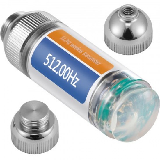 Comprar 512HZ Sonda Conectores de 8/5\" y 1/4-20\"""" Localizador de drenaje rígido para localizar y detectar pequeñas alcantarillas y tuberías, plateado"""