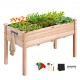 Comprar Cama de jardín elevada con madera de abeto 120x58x76cm para Flores Vegetales