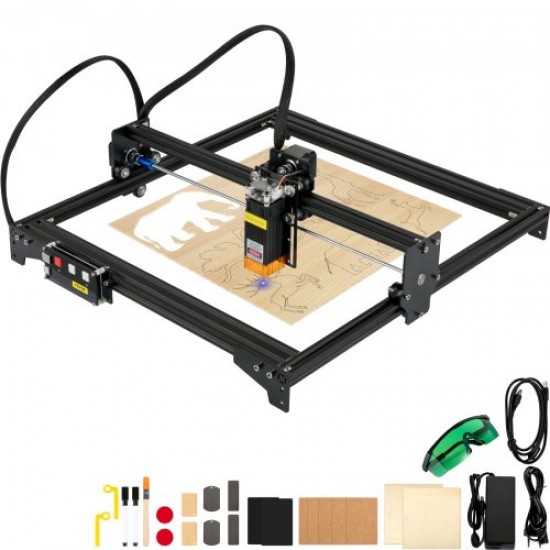 Kaufen  Mini-Lasergravierer, 410 x 400 mm, 5,5 W, Desktop-Graviermaschine, kompatibel mit Windows 7/8/10/11, iOS/Android, CNC-Graviermaschine für Papier, Holz, Leder, Stoff, Kunststoff, Acryl