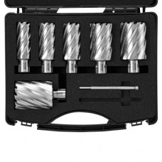 VEVOR Juego de Brocas de Núcleo 6 Piezas Cortador Anular Accesorios Universales Diámetro 25-50,8 mm Profundidad de Perforación 2