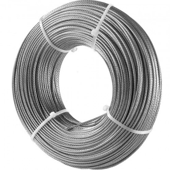 Comprar Cuerda de Alambre de Acero Inoxidable 100'x1/8'' Cable Longitud de 100'