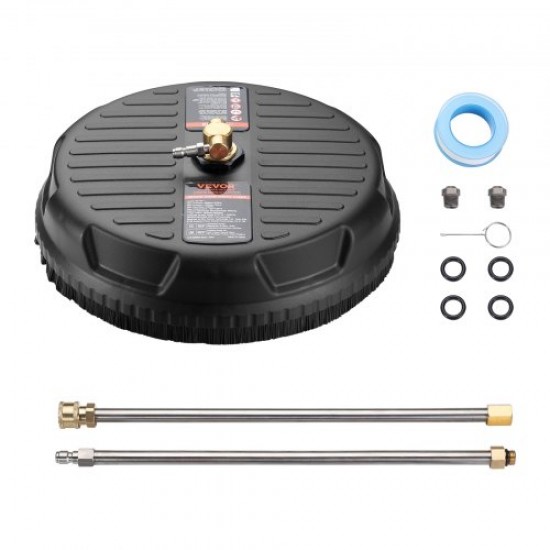 Comprar Limpador de superfícies para limpador universal de alta pressão 380 mm Acessório limpador de piso Plástico PP 276 bar Conector rápido 0,635cm 2 extensões Limpador para entrada de pátio