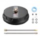 Buy Surface Cleaner for Universal High Pressure Cleaner 380mm Floor Cleaner Attachment PP Plastic 276 bar Quick Connector 0.635cm 2 Extensions Cleaner for Driveway Patio