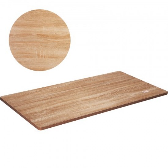 VEVOR Tablero de Madera de Mesa 200x80x2,5 cm Capacidad de Carga de 100 kg Tablero de Mesa Rectangular de Aglomerado para Escritorio Superficie de Mesa Encimera Mesa de Comedor, Hogar, Cocina, Oficina