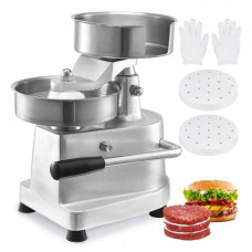 VEVOR Máquina de Hamburguesas Comercial Máquina de Prensa de Hamburguesas 150 mm Prensa de Hamburguesas de Acero Inoxidable para Formar Carne 1000 PCS de Papel para Hamburguesas Prensa de Hamburguesas