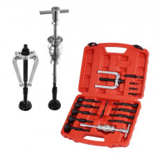 VEVOR Juego de extractor de cojinetes de orificio ciego, kit de extractor de sellos y cojinetes internos 16 en 1, martillo deslizante, inserto piloto, herramienta de extracción de cojinetes internos