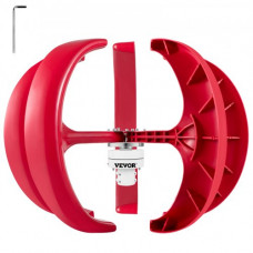 Turbina de Viento Turbina Eólica Aerogenerador Eolico Vertical 100 W 12 V Generador Turbina Eólica 5 Palas 1100 Rpm Generador de Viento Vertical