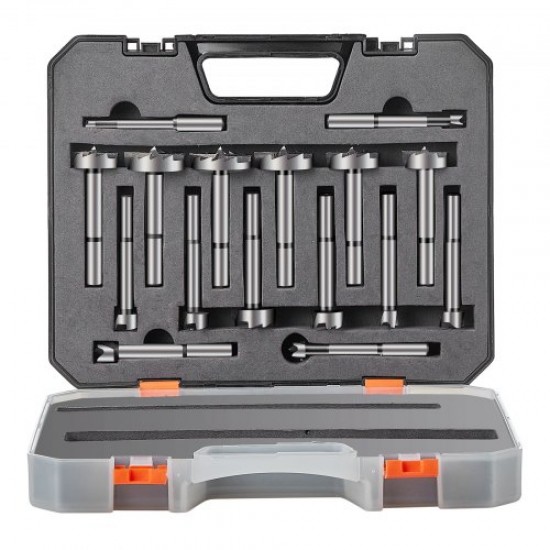 Buy Forstner Drill Bits 16 PCS Profiling Drill Bit Set 1/4" to 1-5/8" Length 60mm Carbon Steel Forstner Drill Bits HRC48-51 Accessory for Drilling in Hardwood Plywood Woodworking