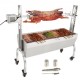 Koop Houtskoolbarbecue met elektrisch draaispit, belasting 41 kg, automatisch draaispit, 50 W, draaispit, 4 toeren, elektrisch draaispit, 103,5 x 37,5 cm, hoog verstelbaar voor lamsvlees, varkensvlees