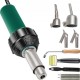 Buy Plastic Hot Air Welding Kit 1600W 50Hz Vinyl Welding Heat Gun 8 Pieces 40-600 °C PVC Hot Air Gun 3m Cable with 4 Replaced Nozzles for Floors