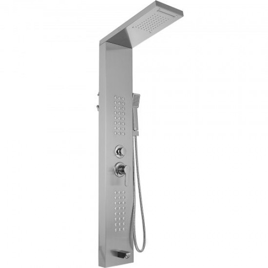 Buy Shower Panel 5 in 1 Shower Column Hydromassage Column Shower Hydromassage Shower Panel Stainless Steel Waterfall Shower Hydromassage Column