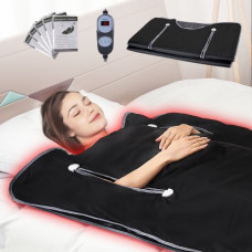 VEVOR Manta de sauna con calefacción por infrarrojos lejanos con orificios para los brazos para Detox Oxford 71x31 pulgadas