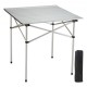 Buy Camping Table 70.5x70x70 cm Load 30kg Lightweight Outdoor Folding Table Aluminum Alloy Tray and Steel Tube with Carry Bag for Beach Picnic BBQ Hiking