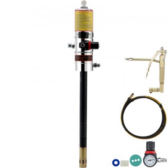 Buy Air Operated Grease Pump 50:1 Pressure Ratio Air Operated Grease Bucket Pump with 4m Hose Grease Gun Lubrication Grease Pump with 360° Grease Gun Head