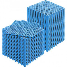 VEVOR Juego de 50 baldosas para piscina de jardín, 30 x 30 x 1,5 cm, baldosas caladas con clip