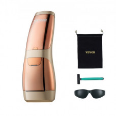 VEVOR Depiladora de Luz Pulsada Enfriamiento por Hielo de Zafiro Depiladora Láser IPL 3 en 1 Sin Dolor con Modo Automático/Manual Depilación en Hogar 5 Niveles de Intensidad para Cuerpo Energía de 17J