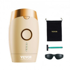 VEVOR Depiladora de Luz Pulsada 17 J Depiladora Láser IPL Indolora con Modo Automático/Manual Depilación Permanente en el Hogar 5 Niveles de Intensidad para Piernas Brazos Axilas Body Mujeres Hombres
