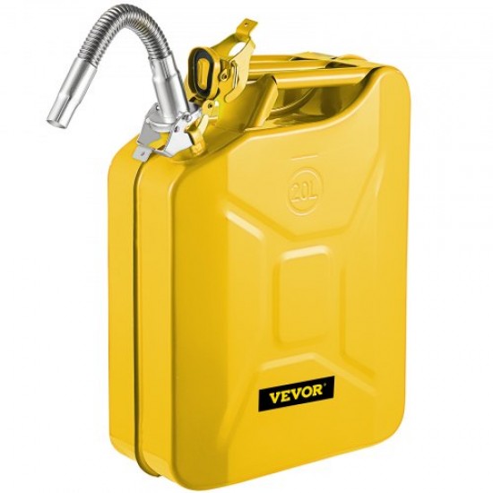 Comprar Jerry Can Bidón de combustible Jerry de 5,3 gal/20 l con pico flexible para automóviles, amarillo