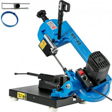 Sierra de Cinta de Metal 1000 W Motor 1HP Giratorio 45° Sierra de Cinta Portátil Hoja de 13x0,65x1325 mm Sierra de Cinta Metal Multifuncional para Cortar Madera Metal Fibra de Vidrio Plástico