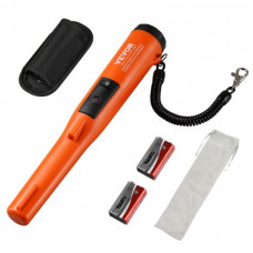 VEVOR Pinpointer Detector de Metales IP68 Puntero de Metal Portátil Totalmente Impermeable Profundidad de Detección 114mm Pinpointer exploración 3 Modos con Estuche Batería de 9 V para Adultos Niños