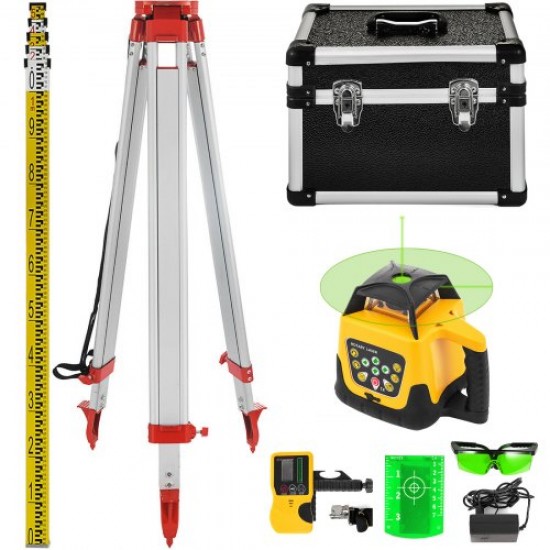 Comprar 360 ° Nivel Láser Verde Rotativo Líneas Autonivelante 500m 1,65m Trípode