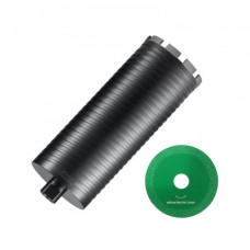 VEVOR Broca de diamante para ladrillos y bloques, taladro de núcleo de diamante húmedo/seco de 108 mm, taladro de núcleo de hormigón con taladro guía y hoja de sierra, 241,3 mm rosca hembra de 5/8