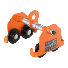 VEVOR Carro Empuje Viga Polipasto Carga 0.5 T Ajustable 63.5-203.2 mm