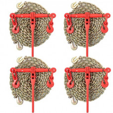 Carpeta de carga de cadena VEVOR, carpetas de cadena de grado 80 de 5/16-3/8 pulgadas, 4 piezas