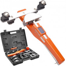 Kit de Dobladora de Tubos 7 Matrices 6-22 mm Curvadora de Tubos de 90° Parte Delantera Parte Trasera Herramienta de Desbarbado para Fontanería Calefacción Suelo Refrigeración Aire acondicionado