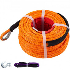 VEVOR Cable de cabrestante sintético de 3/8 pulgadas, 100 pies, 18740 lb de remolque