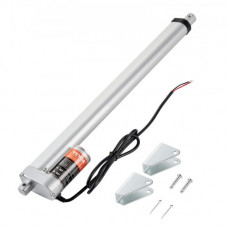 VEVOR Actuador lineal de 12 V, actuador de movimiento lineal de 400 mm 330 lb/1500 N 5 mm/s con soporte de montaje y protección IP54 para muebles, sistemas de automatización, equipos mecánicos