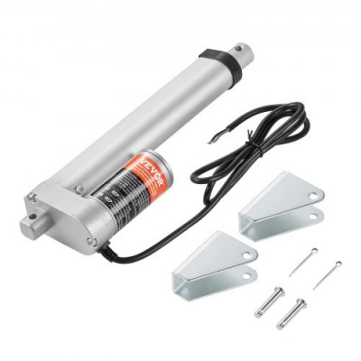 VEVOR Actuador lineal de 12 V, actuador de movimiento lineal de 150 mm 330 lb/1500 N 5 mm/s con soporte de montaje y protección IP54 para muebles, sistemas de automatización, equipos mecánicos