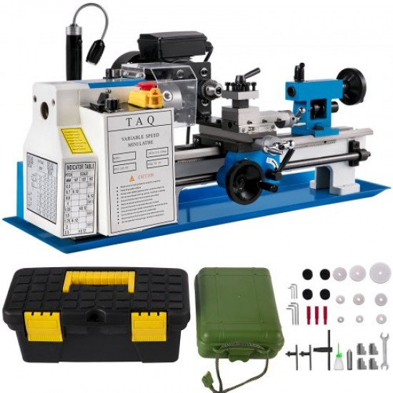 Buy Mini Metal Lathe 550W Chuck Diameter 80mm Mini Precision Lathe Center Distance 300mm 50 - 2500RPM Lathe Machine for Bushing, Spindle, Prototype, Model Making