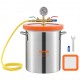 Buy Vacuum Chamber 3 Gal 11.4 L Vacuum Pump Tempered Glass Lid 304 Stainless Steel Degassing Chamber Vacuum Container for Wood Stabilization Silicone Resin