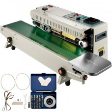 Máquina de sellado continua automática FR900K 0-16 m/min Selladora de banda de ancho de sello 6-15mm Selladora automática horizontal para sellar