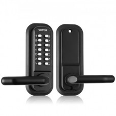 VEVOR Cerradura de Puerta Mecánica sin Llave Cerradura Codificada de Aleación de Zinc Teclado de 14 Teclas Manija de Puerta de Entrada Exterior Izquierda y Derecha para Puertas Espesor 35-65 mm