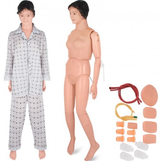 Buy Female Teaching Model, Intubation Study Manikin, 12KG Training, Flexible Laboratory Care, 26 Types PVC Nursing Manikin 116 x 45 x 27 cm Education Teaching Model