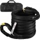 Buy Tow Rope 22mm x 9.6m 13290kg Capacity Recovery Rope Double Braided Nylon with Buckles Protective Sheaths Carrying Bag for Truck Off-Road Vehicle UTV, Black