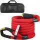 Buy Tow Rope 22mm x 6.4m 9965kg Capacity Recovery Rope Double Braided Nylon with Buckles Protective Sheaths Carrying Bag for Truck Off-Road Vehicle UTV, Red